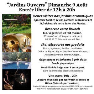 « Jardins ouverts » aux Sentiers de l&rsquo;Abondance
